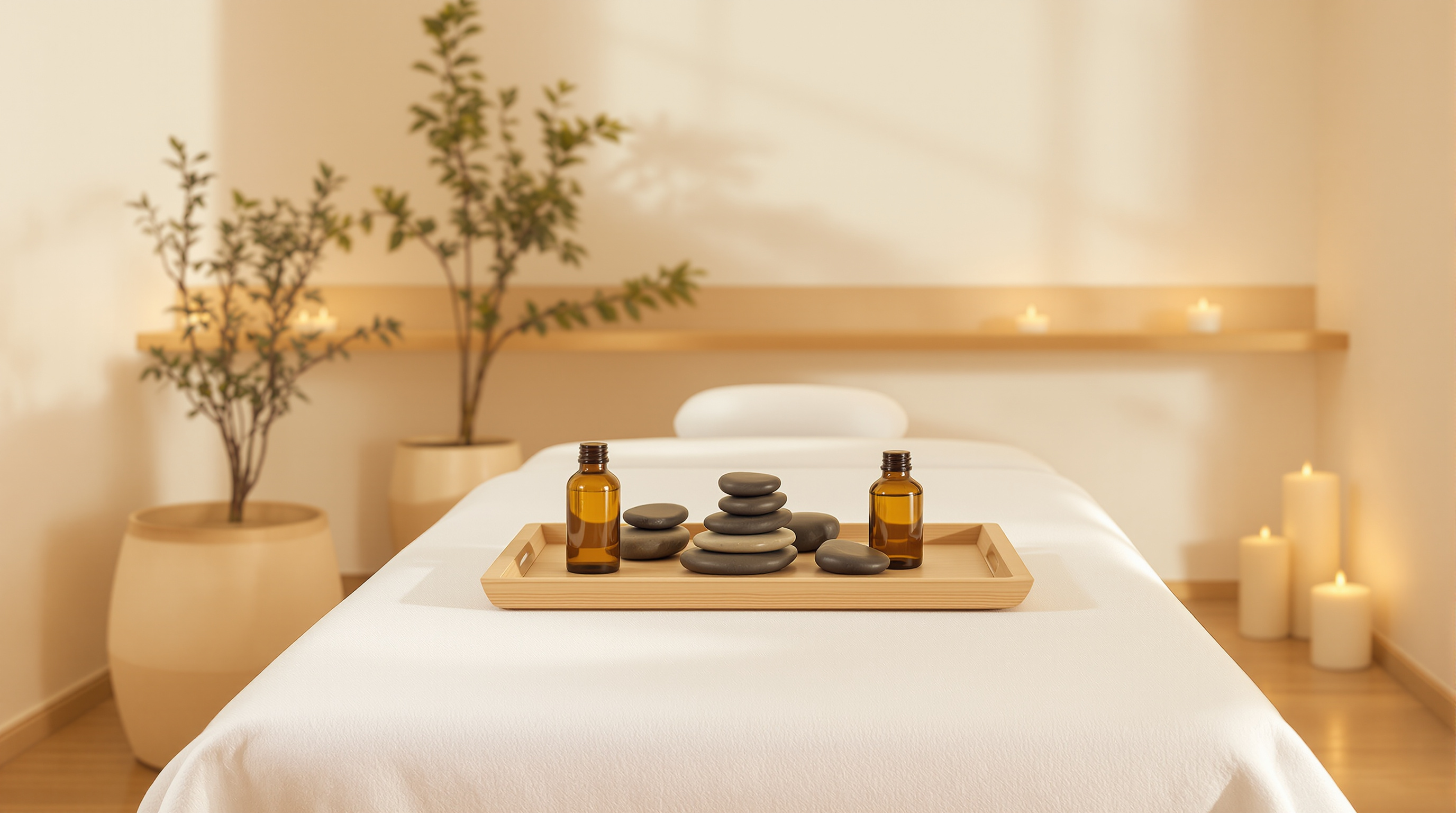 Tranquil spa treatment room at Snow Fairy Nail & Spa